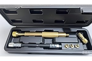 OKYOUK Zerk Cleanning Tool Grease Joint Cleaning Kit, Professional Model for Flushing Out Hardened Grease from Shafts, Bushings, Joints and More