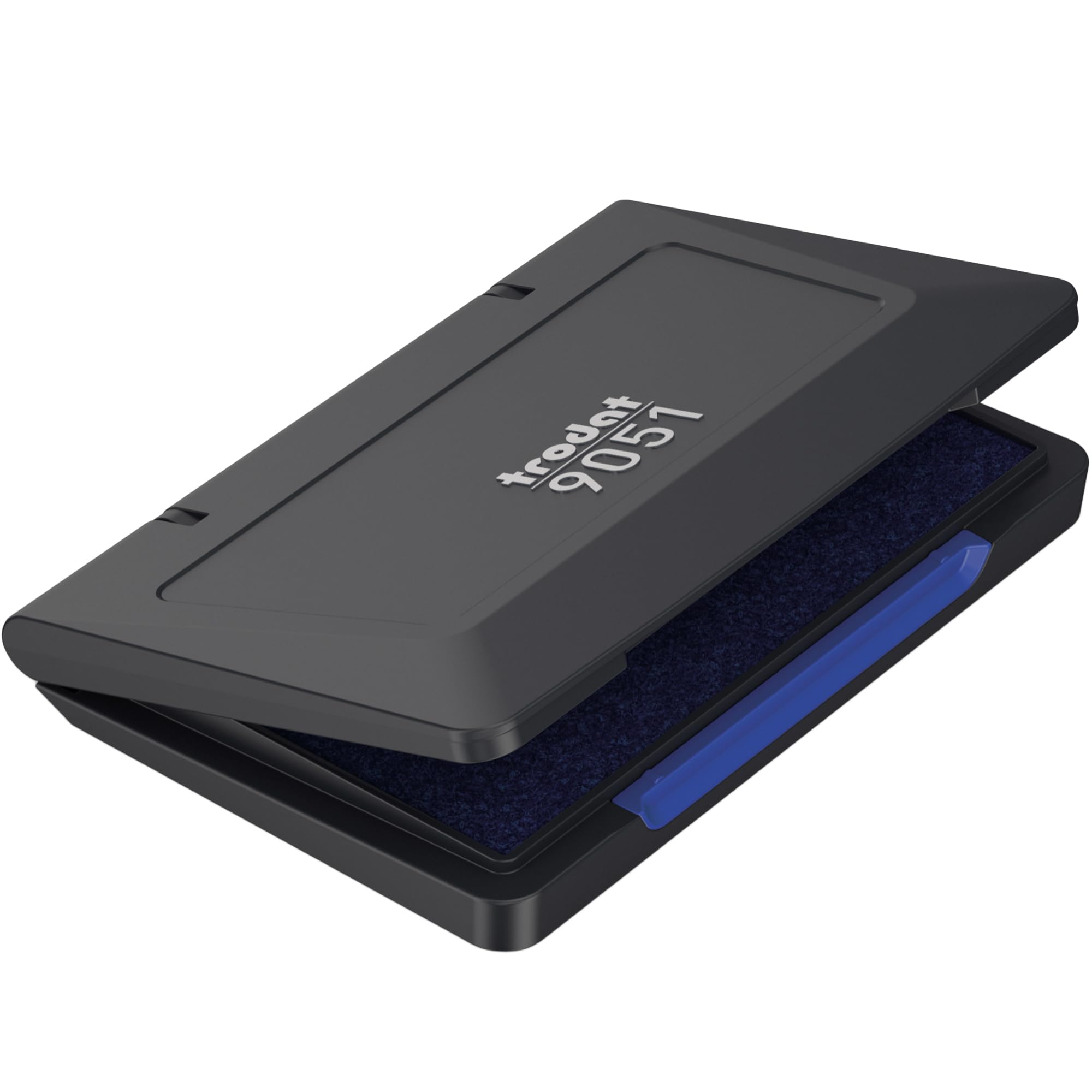 Trodat 9051 Hand Stamp Pad, 90 x 50 mm Blue