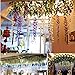 BJH 12 Pack 3.6 Feet/Piece Artificial Fake Wisteria Vine Ratta Hanging Garland Silk Flowers String Home Party Wedding Décor (White)