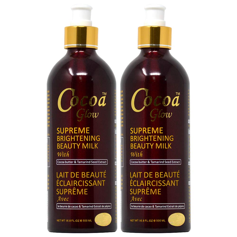 Cocoa Glow Supreme Brightening Beauty Milk 16.8oz (Pack of