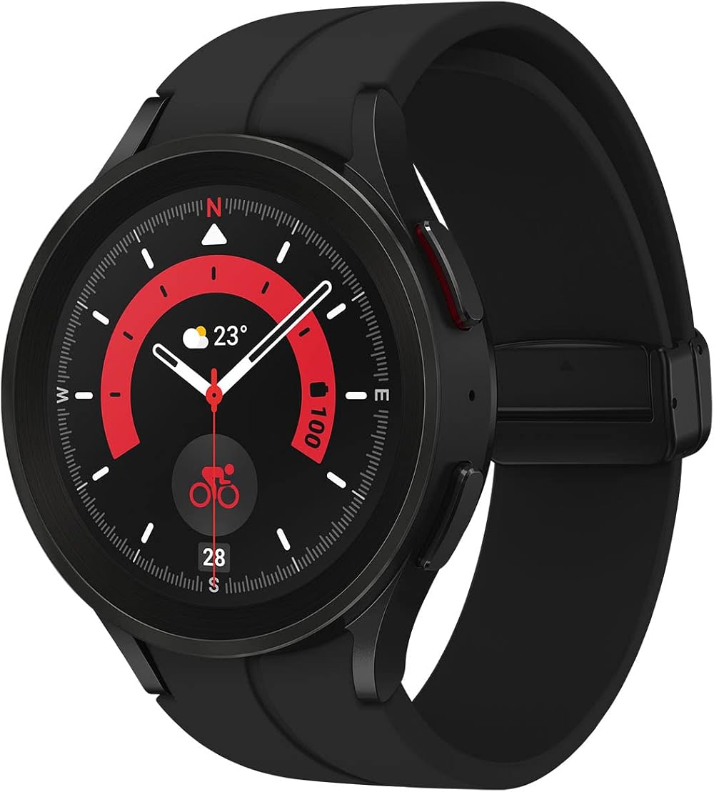 Samsung Galaxy Watch5 Pro 45mm 4G LTE Smart Watch Black Titanium UK
