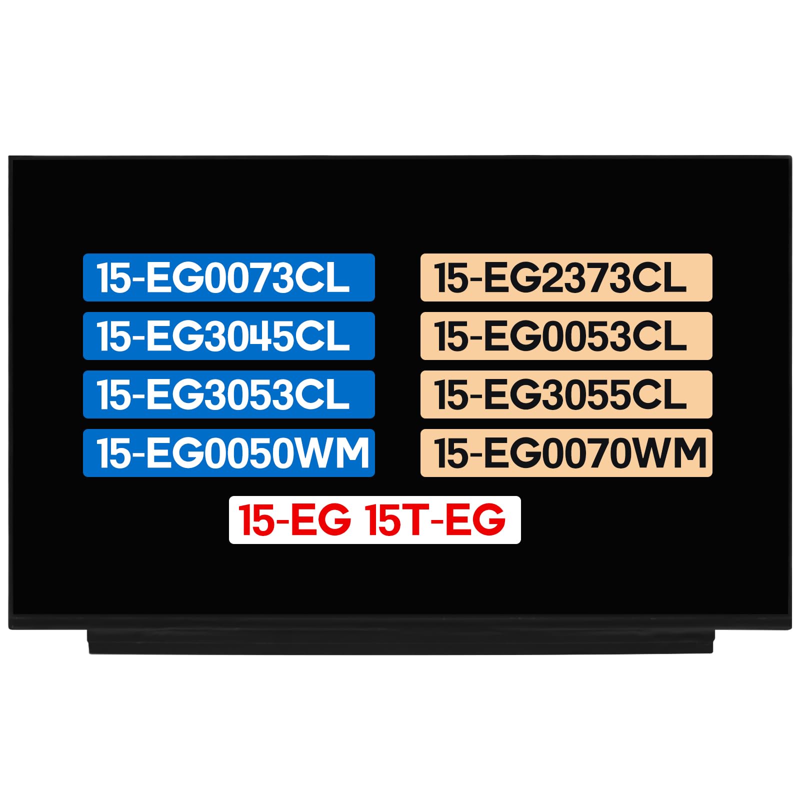 Photo 1 of 15.6" Touch Screen Replacement for HP Pavilion 15-EG 15T-EG 15-EG0073CL 15-EG2373CL 15-EG3045CL 15-EG0053CL 15-EG3053CL 15-EG3055CL 15-EG0050WM 15-EG0070WM M16342-001 L47876-LD2 FHD 40 pins