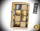 28539 Metal Design Gold dust Finish Lighter with