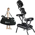 Master Massage Bedford Portable Light Weight Massage Chairs with Carrying Case Bag Tattoo Chair Height Adjustable Folding Massage Chair Salon Massage Chair (Coffee)