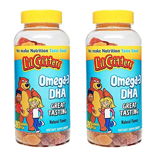 Lil Critters Dfdapz Omega-3 Gummy Fish with Dha, 180 Count (2 Pack) 3 (2)