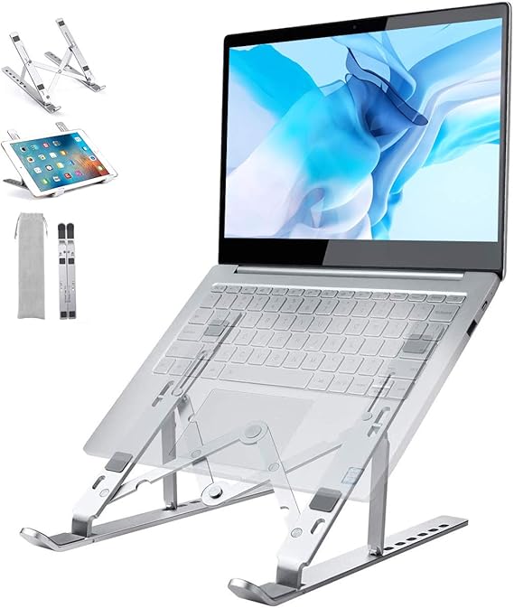 Laptop Stand, Aluminum Laptop Computer Riser Holder