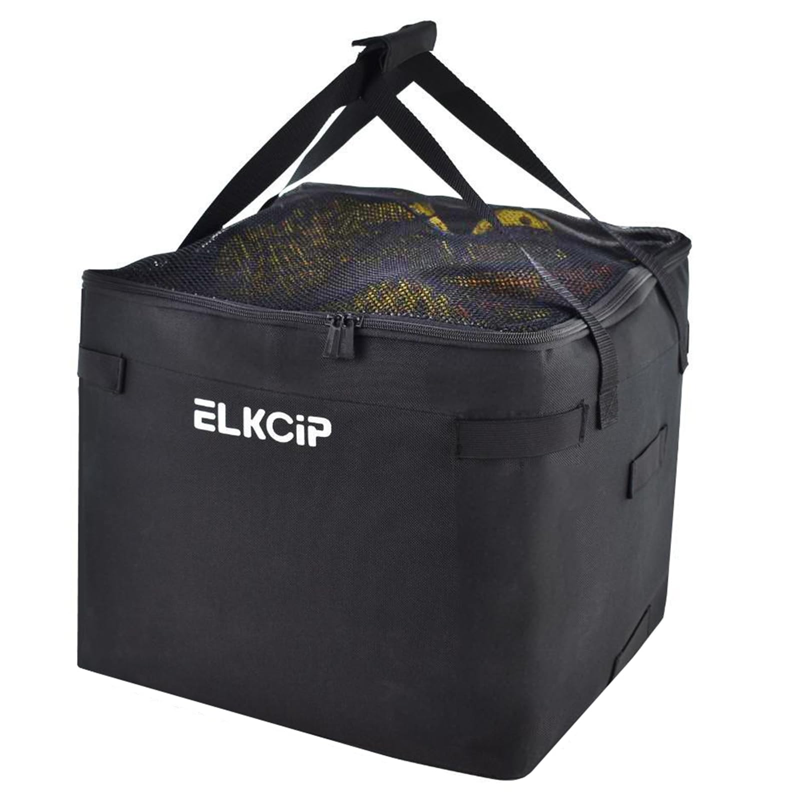 Photo 1 of ELKCIP Portable Tennis Balls Hopper Bag, Replacement Storage Bag with Side Pockets, Lightweight Teaching Cart Bag for Pickleball, Baseball Ball, Table Tennis, Frame Not Included