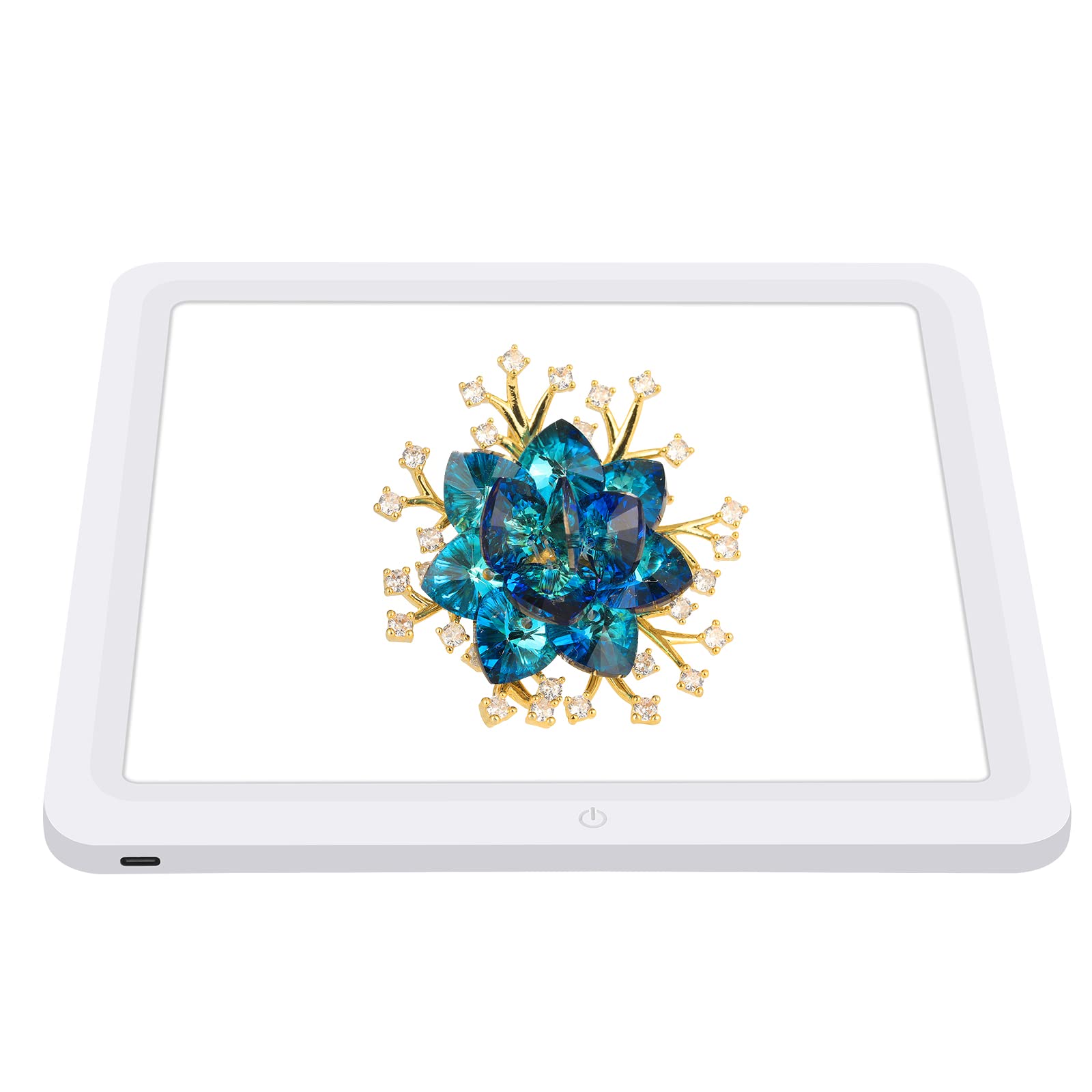 PULUZ LED Photography Shadowless Light Lamp Panel Pad for Photo Studio Box Photography Softbox Bottom Light for Jewelry Cosmetics Artwork (29CM)