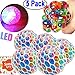 5 Pack Stress Mesh Ball LED Light Up Squeeze Grape Stress Relief Fidget Toy for Adults Kids Anxiety Squeezing Colourful 2.5