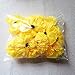 TRvancat Marigold Flower Heads Bulk 15Pcs, Silk Artificial Flowers for DIY Wedding Party Deor 10cm (Yellow)