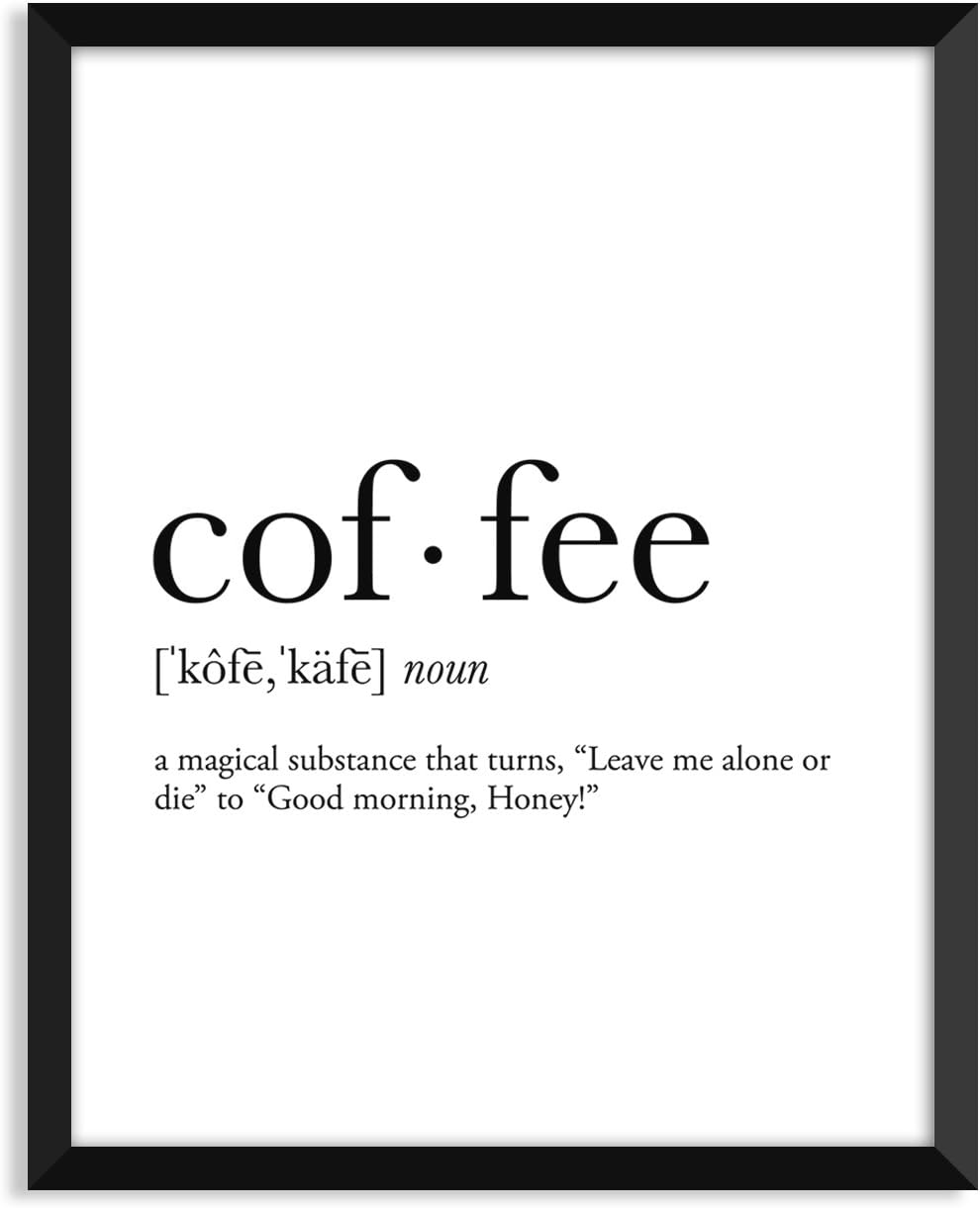 Serif Design Studios Coffee 2 Definition - Unframed Art Print Poster Or Greeting Card