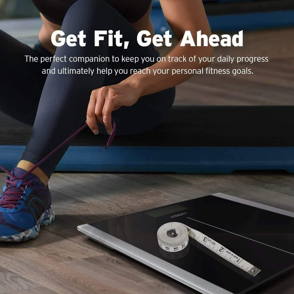 Etekcity Digital Body Weight Bathroom Scale with Step-On Technology, 400 Lb, Body Tape Measure Included: Health & Personal Care