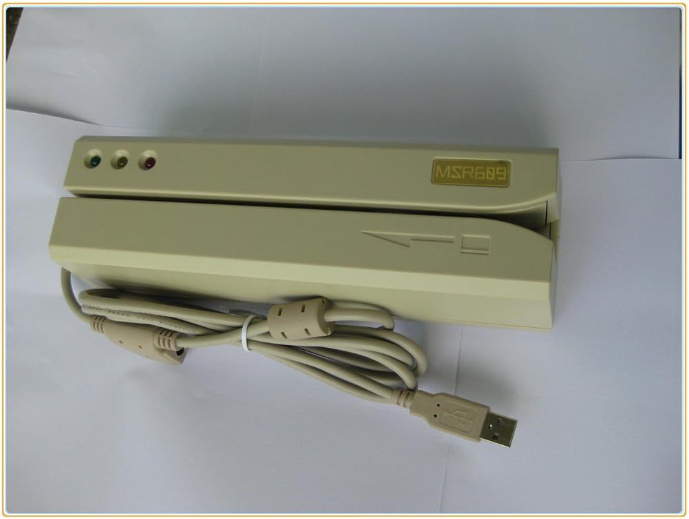 MSR609 magnetic stripe card reader writer compatible for MSR206 msr605 msr606 msr x6+ 20 free magnetic cards