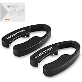 GOBETTER 2 Pcs Wine Foil Cutter with Magnetic Design, Black | 4 Stainless Steel Blades Foil Remover Wine Bottles Opener Accessory, Removes Foil Top Effortlessly for Wine Lovers