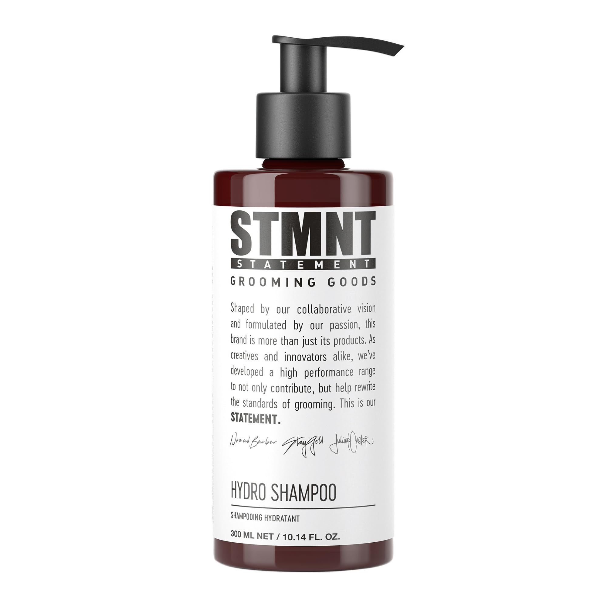 STMNT Grooming Goods Hydro Shampoo 300ml | Nourishing for hair and beard | Strengthens the hair | Free-from sulfates and silicone oils