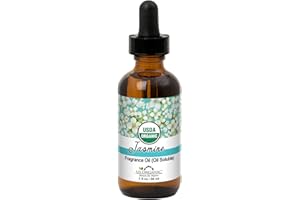 US Organic Jasmin Fragrance Oil_Oil Soluble_USDA Certified Organic_for Candle, Soap Making, Shampoo, Conditioner, Body Oil, B