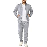 Men's Tracksuits Casual Sweatsuit 2 Piece Full Zip Sweatshirt and Sweatpants Set Athletic Jogging Suit