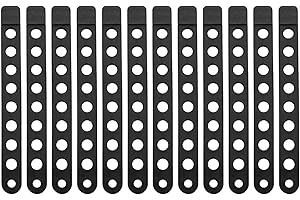 Nagpew 12 Pieces Bike Rack Straps, Rubber Bicycle Wheel Strap Replacement, Bike Cradle Carrier Strap with Holes for Outdoor Activities Car Bike Rack, Cradle Tie Down