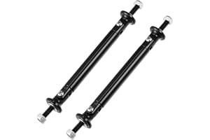 A ABSOPRO Splitter Support Rods Adjustable 75mm 2.95" Front Rear Bumper Lip Splitter Strut Rod Tie Support Bars Black (Set of
