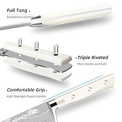 MDHAND Professional Chef Knife Set with Roll