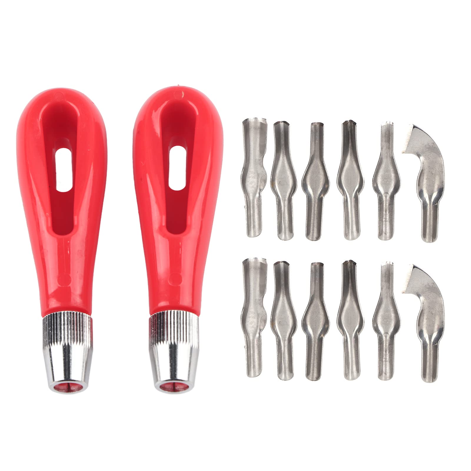 Buachois 2 Set Wood Block Carving Cutter Fine Art Painting Woodcarver Tool a Variety of Knife-Type Mixed Suits