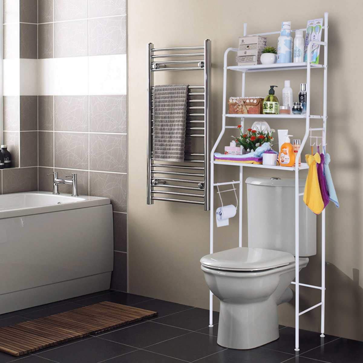 Onprix Toilet Rack / Space Saver Organiser / Bathroom Storage Shelf