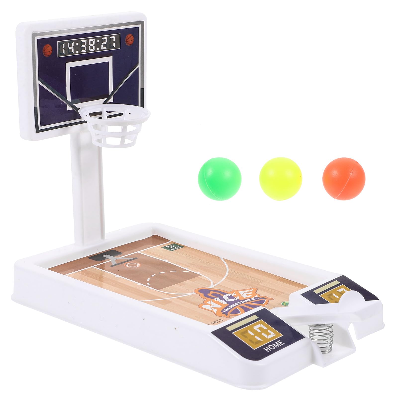 TOYANDONA Mini Tabletop Basketball Game: Plastic Finger Basketball Shooting Games, Portable Desktop Shooting Toy with 1 Backboard & 4 Balls - Perfect for Kids Birthday Fun, Party Favor (random Color)