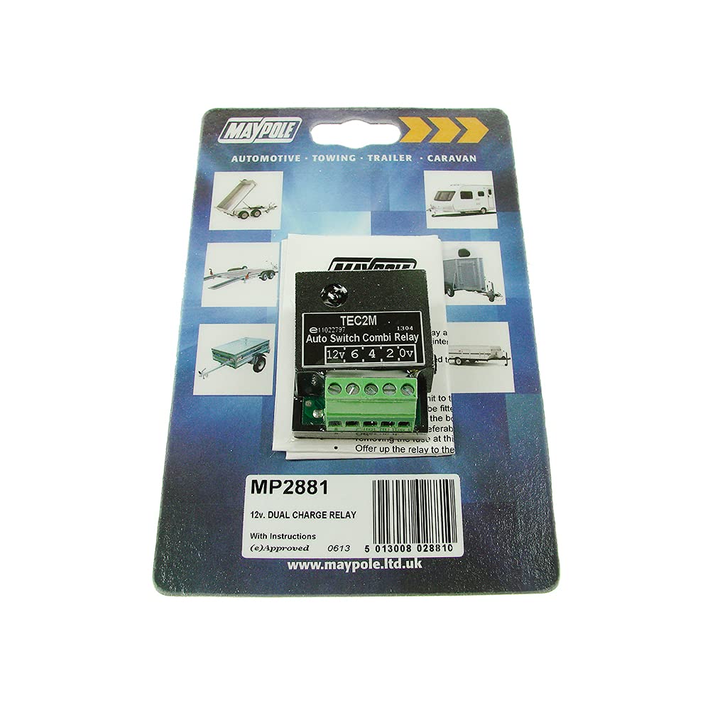 Maypole MP2881 15Amp Automatic Dual Charge Relay