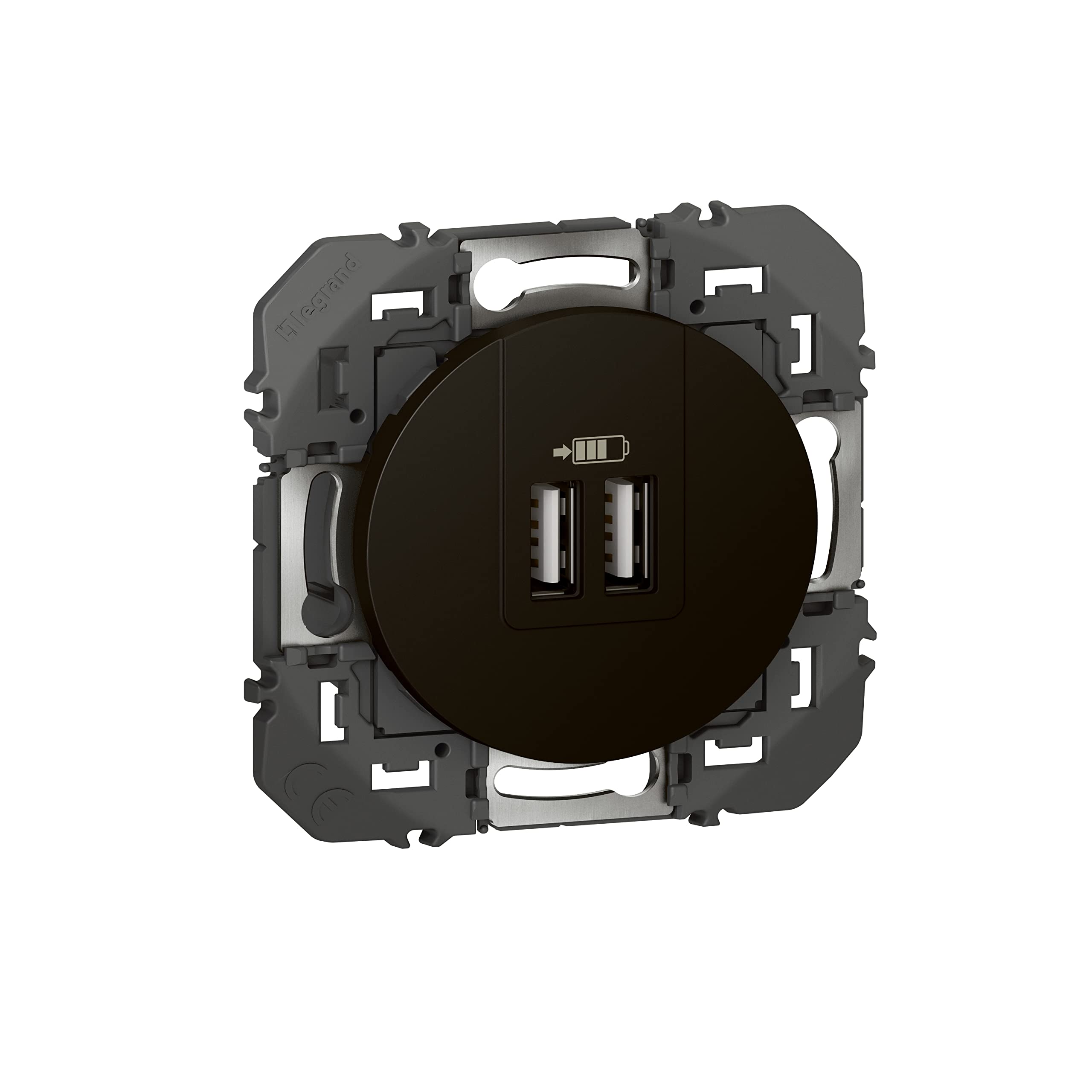 Legrand Typea Dooxie 095287 Dual USB Charger 2.4 A Black