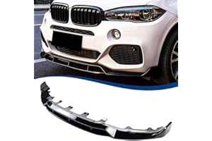 XPHAZZ F15 Front Lip Compatible with (2014-2018) BMW X5 F15 M-Sport Model ABS Gloss Black Air Splitter Bumper Spoiler