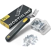 NORTHLINE Glazier Point Driver with 75 Glazier Points &ndash; Magnetic Head Framing Tool for Picture Frame Hardware &amp; Window Glazing