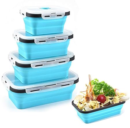 FXXJ Recipiente de Almacenamiento de Alimentos de Silicona ...