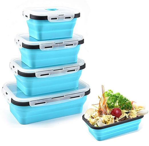 FXXJ Recipiente de Almacenamiento de Alimentos de Silicona ...