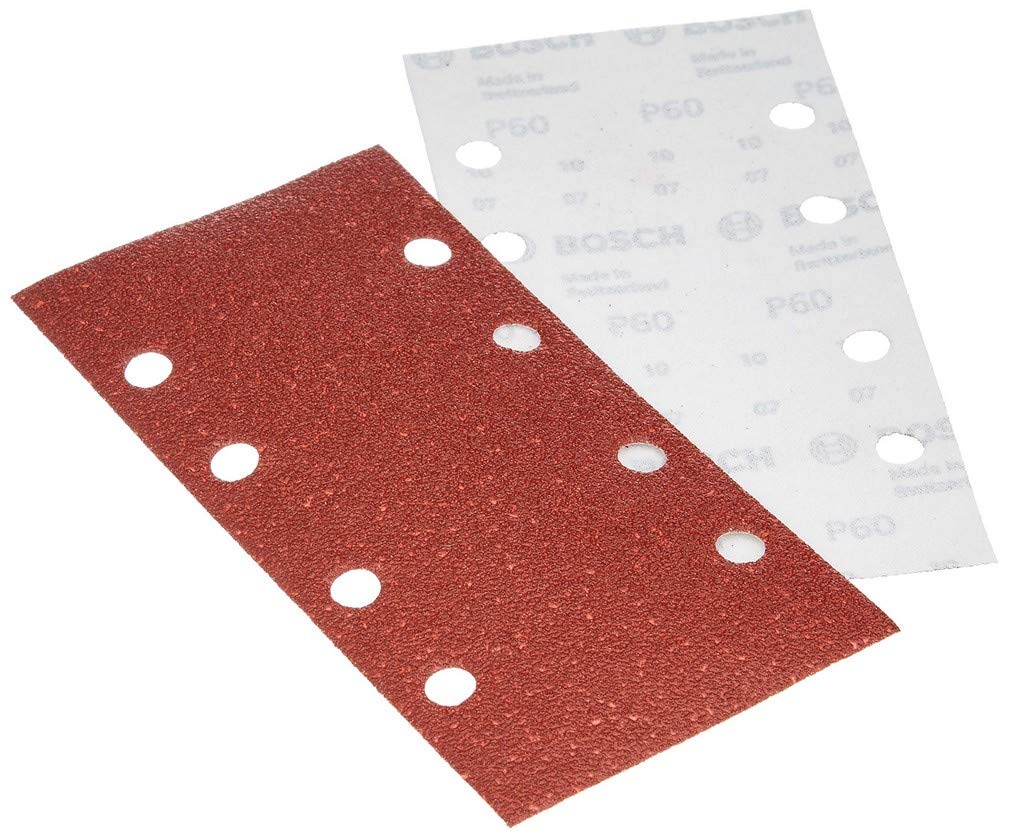 Bosch Accessories 2609256A81 Sanding Sheet Set for Orbital Sanders (10-Piece)
