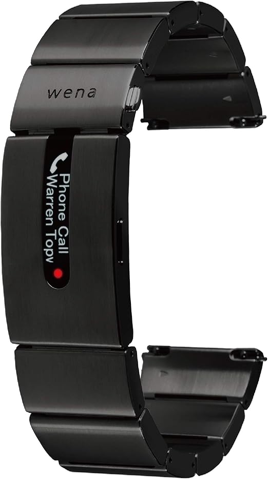 Amazon ソニー ウェナ Sony Wena スマートウォッチ 電子マネー 楽天edy 活動量計 Ios Android対応 Wena Wrist Pro Premium Black ステンレス 有機elディスプレイ Bluetooth 約1週間連続動作 Wb 11a B 家電 カメラ オンライン通販