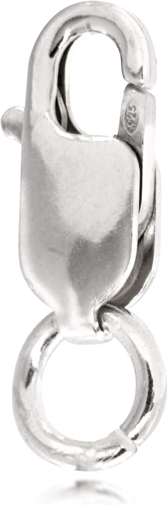 TJsTJS Lobster Clasps, Silver Lobster Claw Clasps Lobster Clasps for Jewellery Making, DIY Jewelry Making for Bracelet Necklace Earring & Chains, Jewellery Finding in 925 Sterling Silver - 16mm