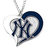 aminco MLB womens Swirl Heart Necklace