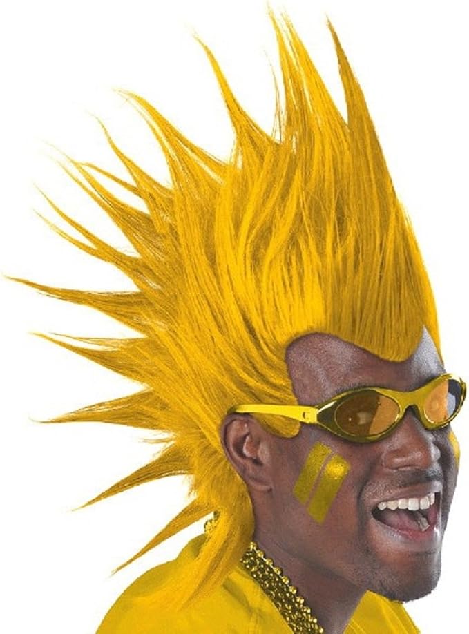 Yellow Mohawk Wigs Clothing