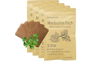 100PCS Moxibustion Patch,Mugwort Self-Heating Pads,Back,Neck,Shoulder,Knee,Joints,Artemisia argyi Warming Patch,Traditional H