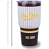 Fcexanthon 30OZ Gradient Color Baseball Insulated Mug, Keep Cold And Hot, Fashionable Gradient Color, Suitable For Outdoor, Sports, Office, A Beautiful Gift For Men, Women, Fans