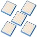 Hilom (5 Pack Air Filter Replacement for Briggs & Stratton 491588 491588S 4915885 399959 John Deere PT15853 Oregon 30-710 Stens 102-549 primary