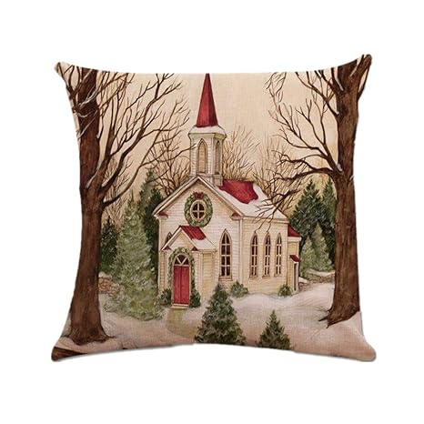 HUYURI Frohe Weihnachten Weihnachten Weihnachtsmann Kissenbezug Kissenbezug Platz Car Home Decor 18'* 18' Zoll