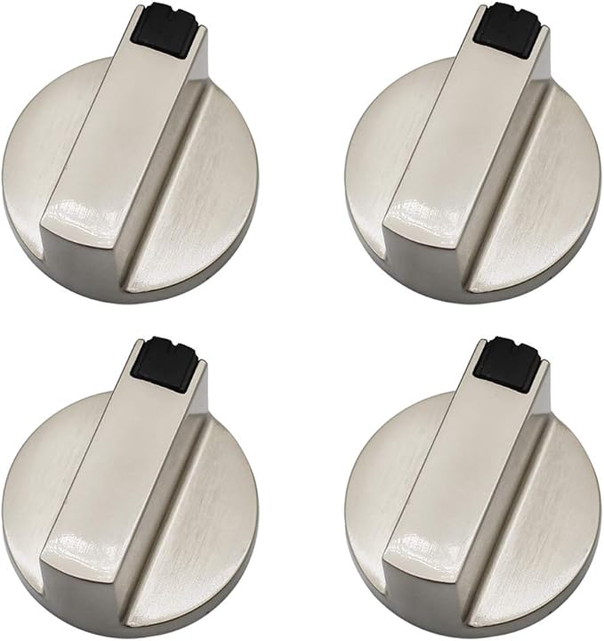 DylanEU 4 Pcs Universal Gas Stove Knobs Metal Gas Hob Switch Cooking