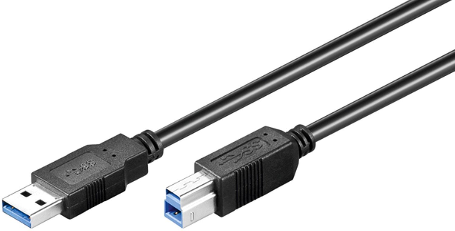Goobay 95722 USB 3.0 Superspeed Cable, Black, 0.5m Length