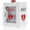 AED defibrillator Portable Machine, aed defibrillator Boxes, Equipped with Alarm Emergency Strobe Light,Defibrillator case,AED matal Box, AED Box 14.1 x 7.8 x 15.7 Inch