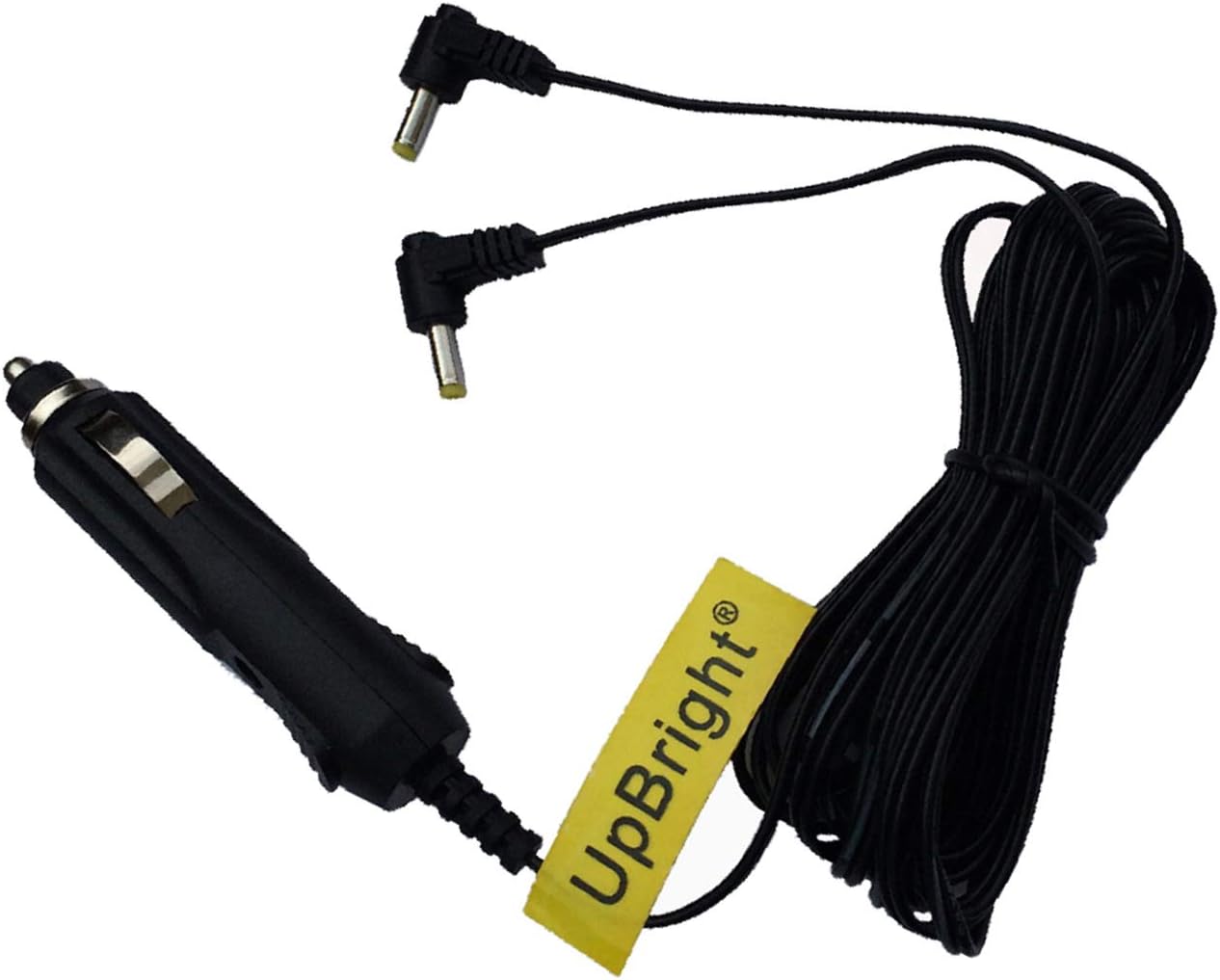 Dual Dc Car Power Adapter Cord for Sylvania Portable Dvd Player