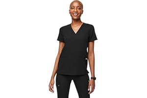 FIGS Casma Scrub Tops for Women — Classic Fit, 3 Pockets, Four-Way Stretch, Anti-Wrinkle Women's Medical Scrub Top