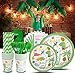 Dinosaur Party Supplies Boy and Girl Birthday Dino Themed Party Set Includes Cups Forks Spoons 9