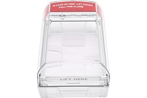 Jiawu Fire Alarm Pull Station Cover, Indoor Outdoor Protective Cover for Pull Stations or Call Points, Manual Call Point Prot