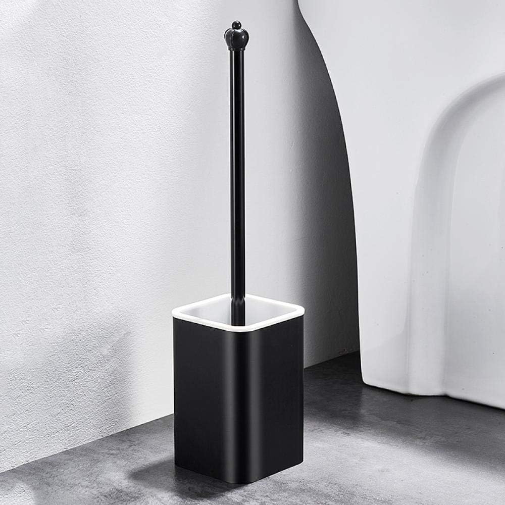 Luckya Sturdy PunchFree Toilet Brush Black WallMounted